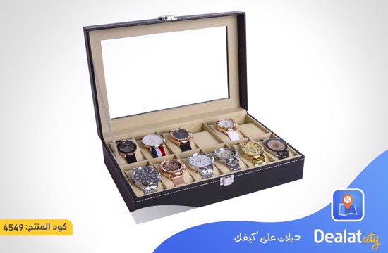 Leather Watch & Jewelry Organizer Box - dealatcity store