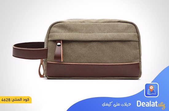 Leather Canvas Organizer Bag - dealatcity store