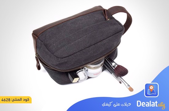 Leather Canvas Organizer Bag - dealatcity store