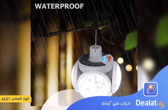 Portable Solar Rechargeable Foldable LED Light - dealatcity store