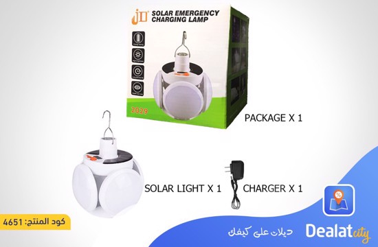 Portable Solar Rechargeable Foldable LED Light - dealatcity store