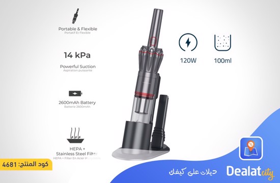 Powerology 2600mAh Portable Vacuum Cleaner - dealatcity store