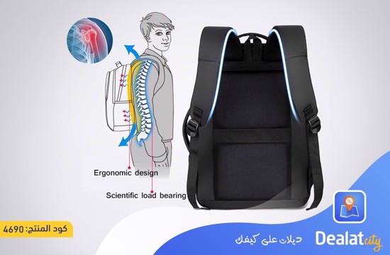 Porodo Lifestyle Water-Proof PU Backpack - dealatcity store