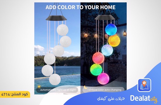 Solar Color Changing Ball Wind Chimes Lights - dealatcity store