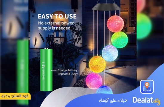 Solar Color Changing Ball Wind Chimes Lights - dealatcity store