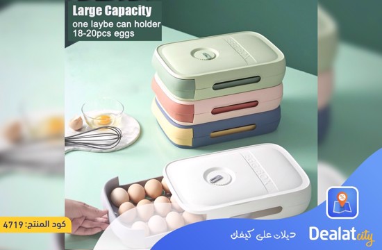 Large Capacity Refrigerator Egg Organizer Storage Box - dealatcity store