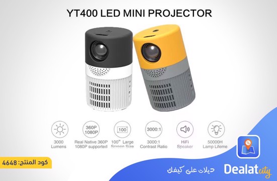 YT400 Portable LED Video Projector - dealatcity store	