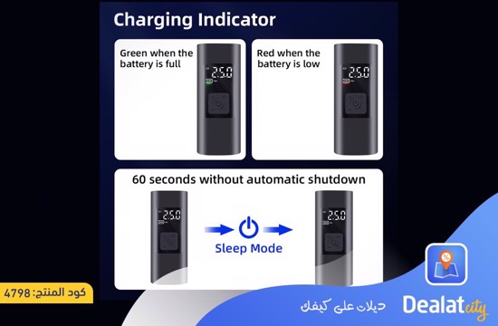 Portable Air Inflator Wireless Electric Air Pump - dealatcity store