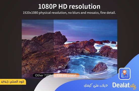 TOPRECIS T10 1080P Full HD Home Projector  - dealatcity store