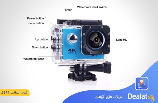 Action Cam 4K WiFi Waterproof Sports Camera - dealatcity store