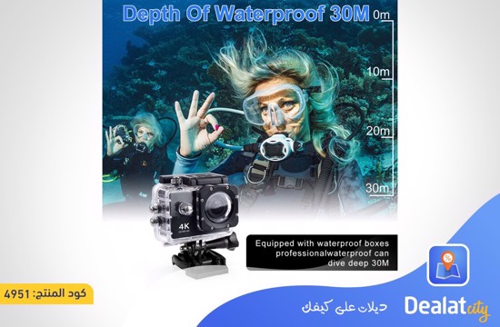 Action Cam 4K WiFi Waterproof Sports Camera - dealatcity store