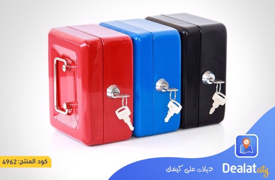 Metal Box With Lock Durable Double Layer - dealatcity store