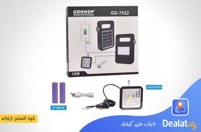 GD-7022 Rechargeable Solar LED Light - dealatcity store