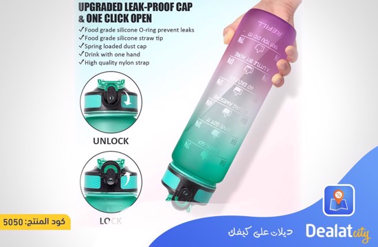 Motivational Water Bottle 1L  - dealatcity store