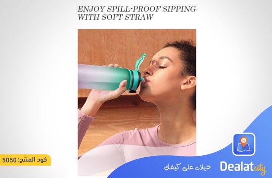 Motivational Water Bottle 1L  - dealatcity store