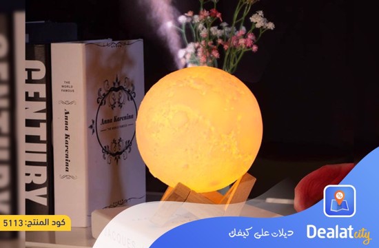 Air Humidifier 3D Moon with LED Lighting - dealatcity store