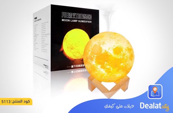 Air Humidifier 3D Moon with LED Lighting - dealatcity store