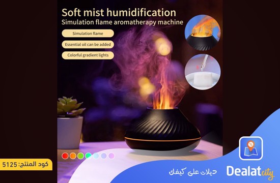 Ultrasonic Air Humidifier and Air Freshener with Flame Light - dealatcity store