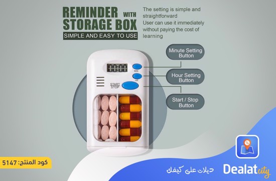 Automatic Pill Reminder Box - dealatcity store