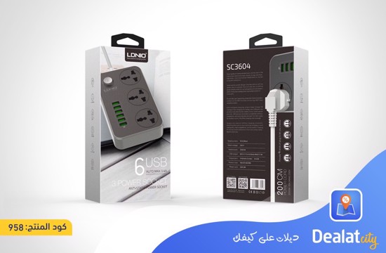 LDNIO SC3604 Power Strip - DealatCity Store	