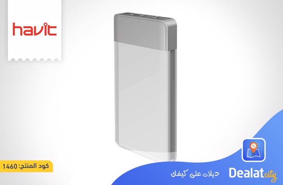 Havit Hv-Pb8805 10000Mah Qc3.0 High Conversion Rate Power Bank With LCD Screen - DealatCity Store	