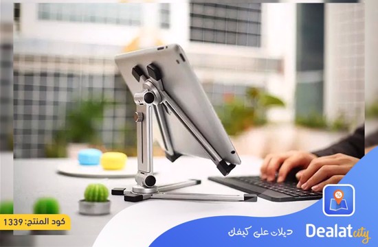 Portable Fold-up Aluminium Universal Tablet Multi-Angle Adjustable Stand Holder - DealatCity Store	