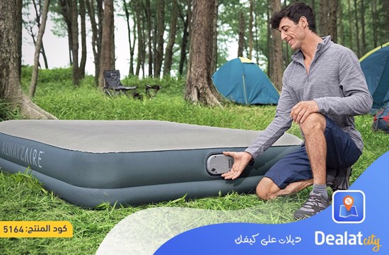 Bestway AlwayzAire Gray 14 Inch Indoor Outdoor Camping Inflatable Air Mattress - dealatcity store