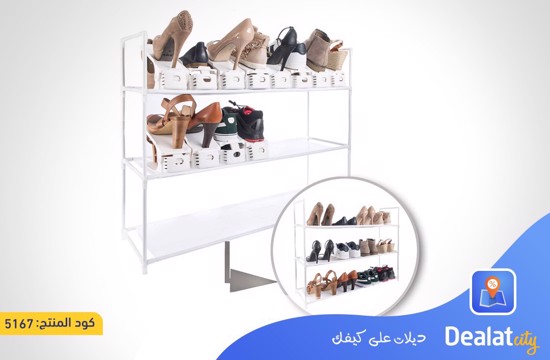 2-Tier Adjustable Shoe Rack and Organizer - dealatcity store