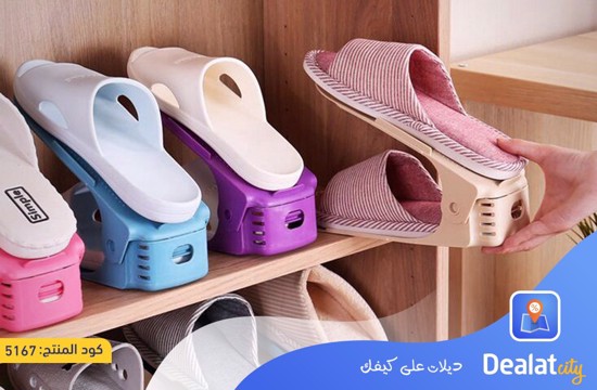 2-Tier Adjustable Shoe Rack and Organizer - dealatcity store