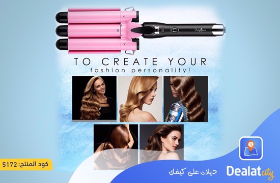 Portable Three-Cylinder Hair Straightener - dealatcity store