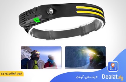 COB Headlamp with 5 Adjustable Modes - dealatcity store