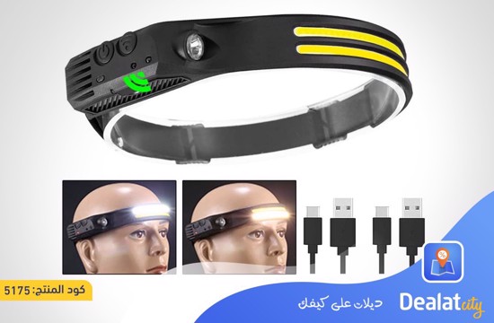 COB Headlamp with 5 Adjustable Modes - dealatcity store