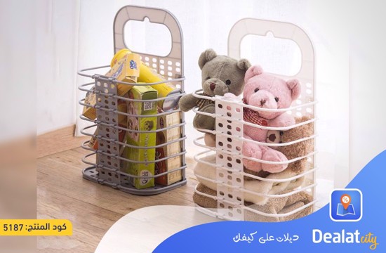 Folding Plastic Laundry Basket - dealatcity store