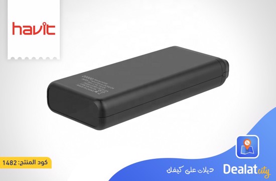 Havit H549 Portable Mobile Power Bank USB power bank 20000mah - DealatCity Store	