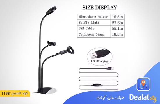 Selfie Ring Light with Microphone Stand - DealatCity Store	