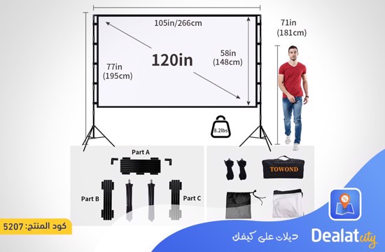 Projector Screen with Stand - dealatcity store