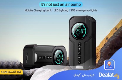 mini Air Pump With LED Light - dealatcity store