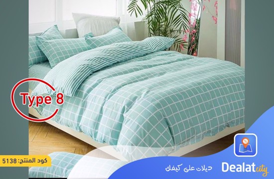 طقم شرشف 4 قطع - ديلات سيتي ستور	