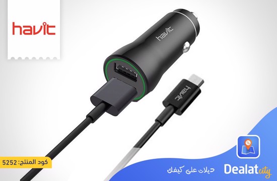 HAVIT ST847 Dual USB Ports Car Charger - dealatcity store