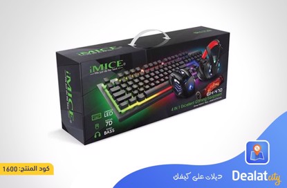 iMice Gk-47 Combo 4 in 1 ( Headset + Mouse + Keyboard + Mouse pad) - DealatCity Store	