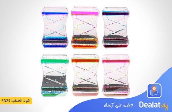 Decorative Hourglass with Moving Liquid and Bubbles - dealatcity store