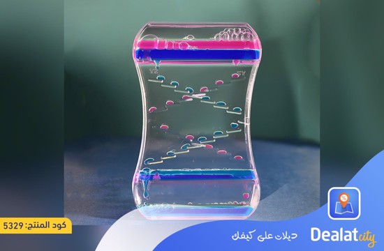 Decorative Hourglass with Moving Liquid and Bubbles - dealatcity store