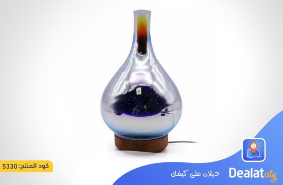 3D Fireworks Glass Vase Air Humidifier - dealatcity store