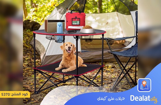 High-Quality Canvas Folding Camping Table - dealatcity store