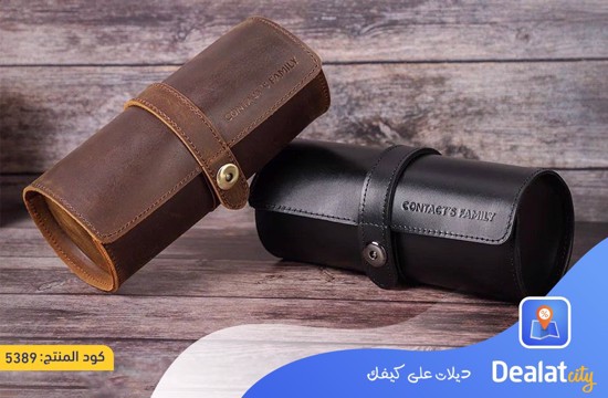 Leather Watch Roll Case for 3 Watches - dealatcity store