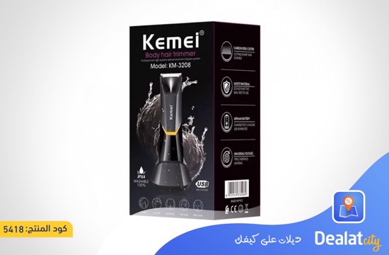 Kemei Electric Body Hair Trimmer KM-3208 - dealatcity store