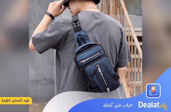 Backpack Crossbody Shoulder Chest Bag with USB Cable - dealatcity store