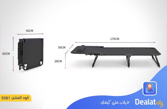 Foldable Bed with Pillow Sturdy and Adjustable - dealatcity store