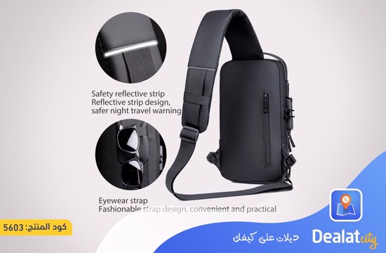 Anti Theft Sling Bag USB Charge Sport Crossbody - dealatcity store