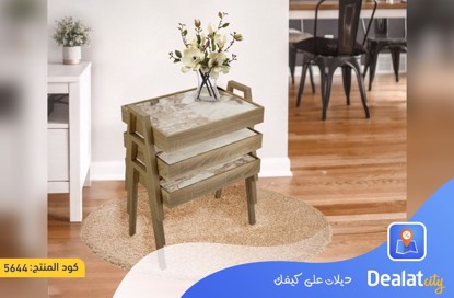 3-Piece Wooden Rectangular (Turkish) Nesting Table Set - dealatcity store